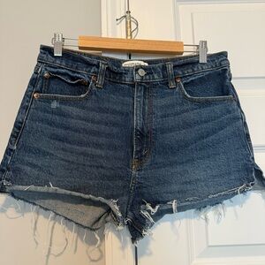 Abercrombie & Fitch The Mom Short High Rise Jean Shorts | Size 30/10